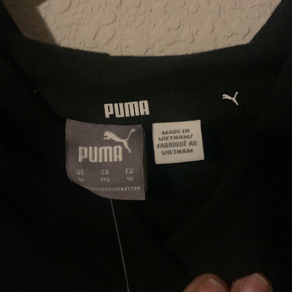 Puma hoodie, Womens size 1x, NWT, Black and white - Picture 2 of 3